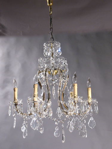 6-Light Crystal Chandelier